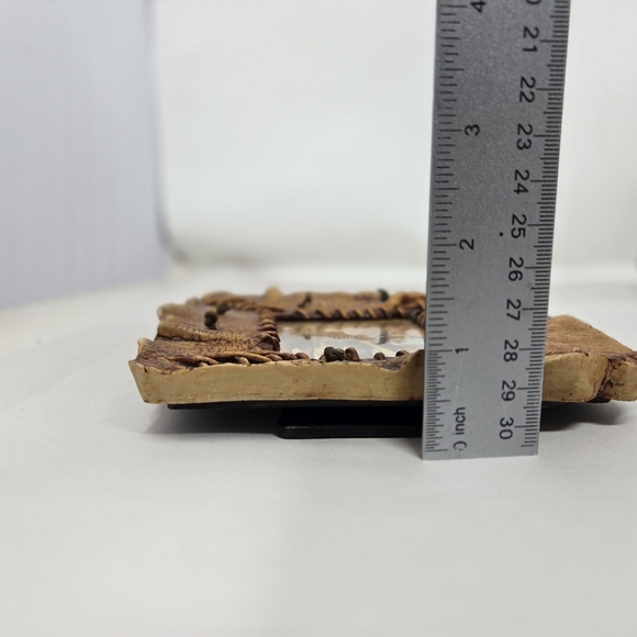 Russ Photo Frames Set Of 2 Faux Leather Look With Stitching Made Of Poly Resin - Picture 13 of 15